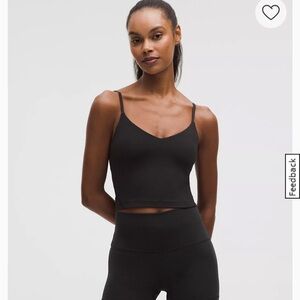Lululemon Align Black Cami Cropped Tank